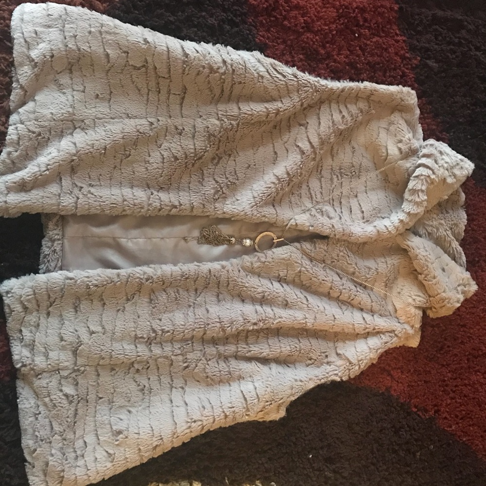Faux fur vest